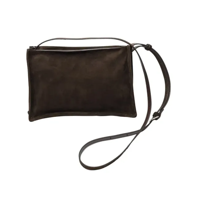Wos Wos Up Anna veske coffee 24,5 cm skinn