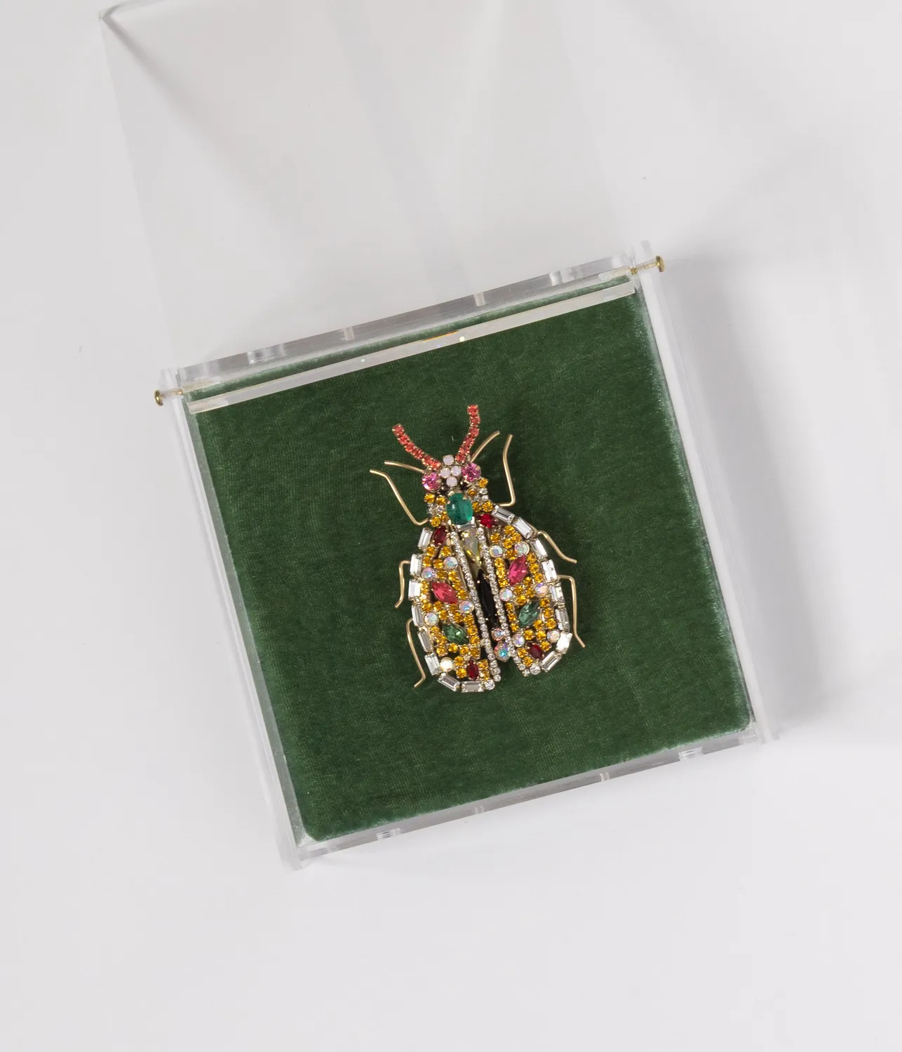 Loren Hope Gilded Garden Betsy Beetle brosje multi 8,1 cm