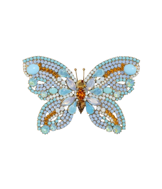 Loren Hope Butterfly X-Large Butterfly brosje hvit opal
