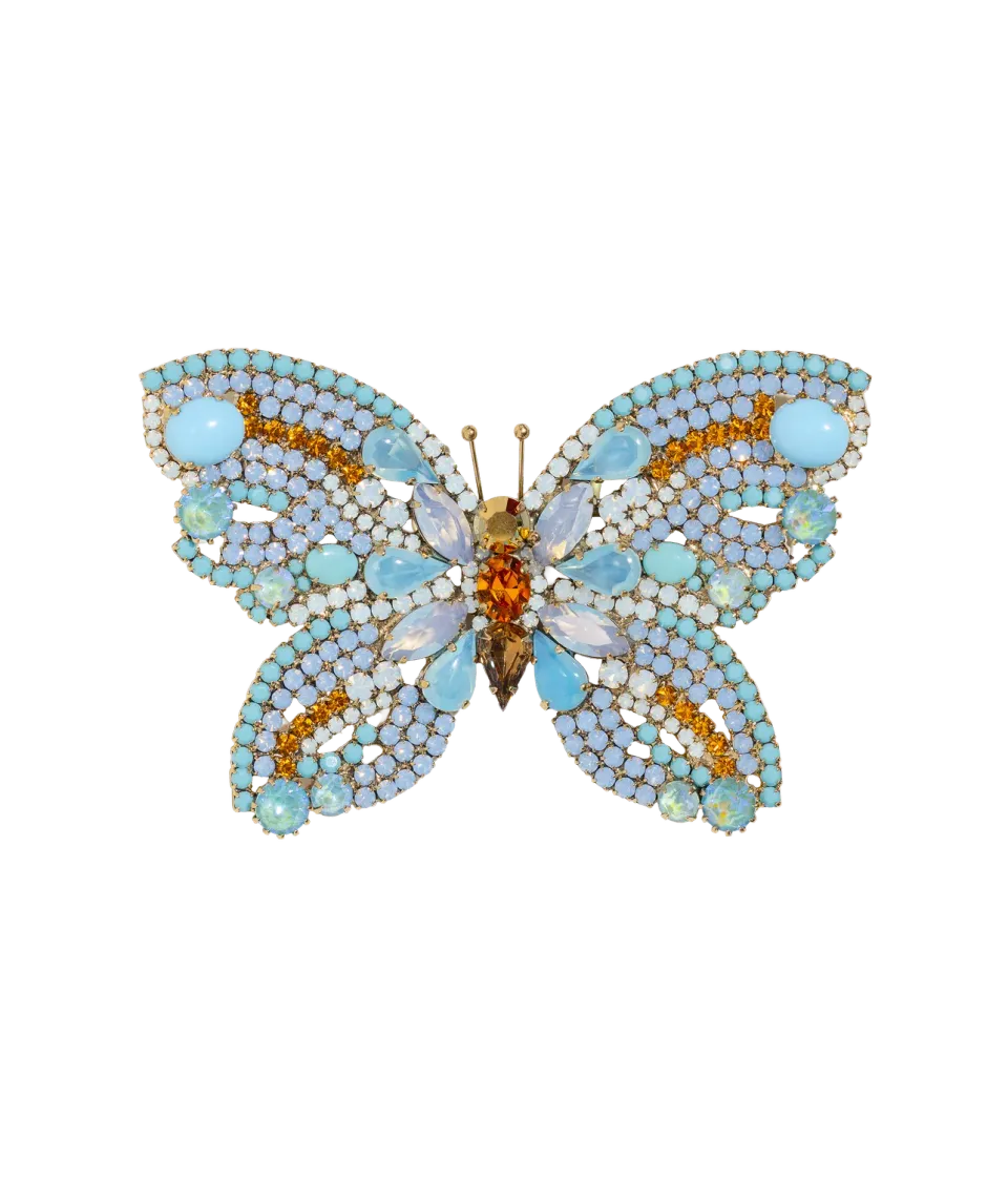 Loren Hope Butterfly X-Large Butterfly brosje hvit opal