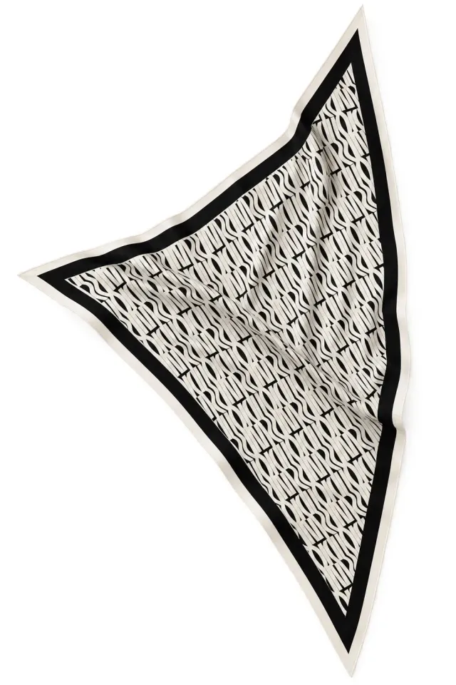 Wos Up Milan skjerf hvit trekant 130 cm