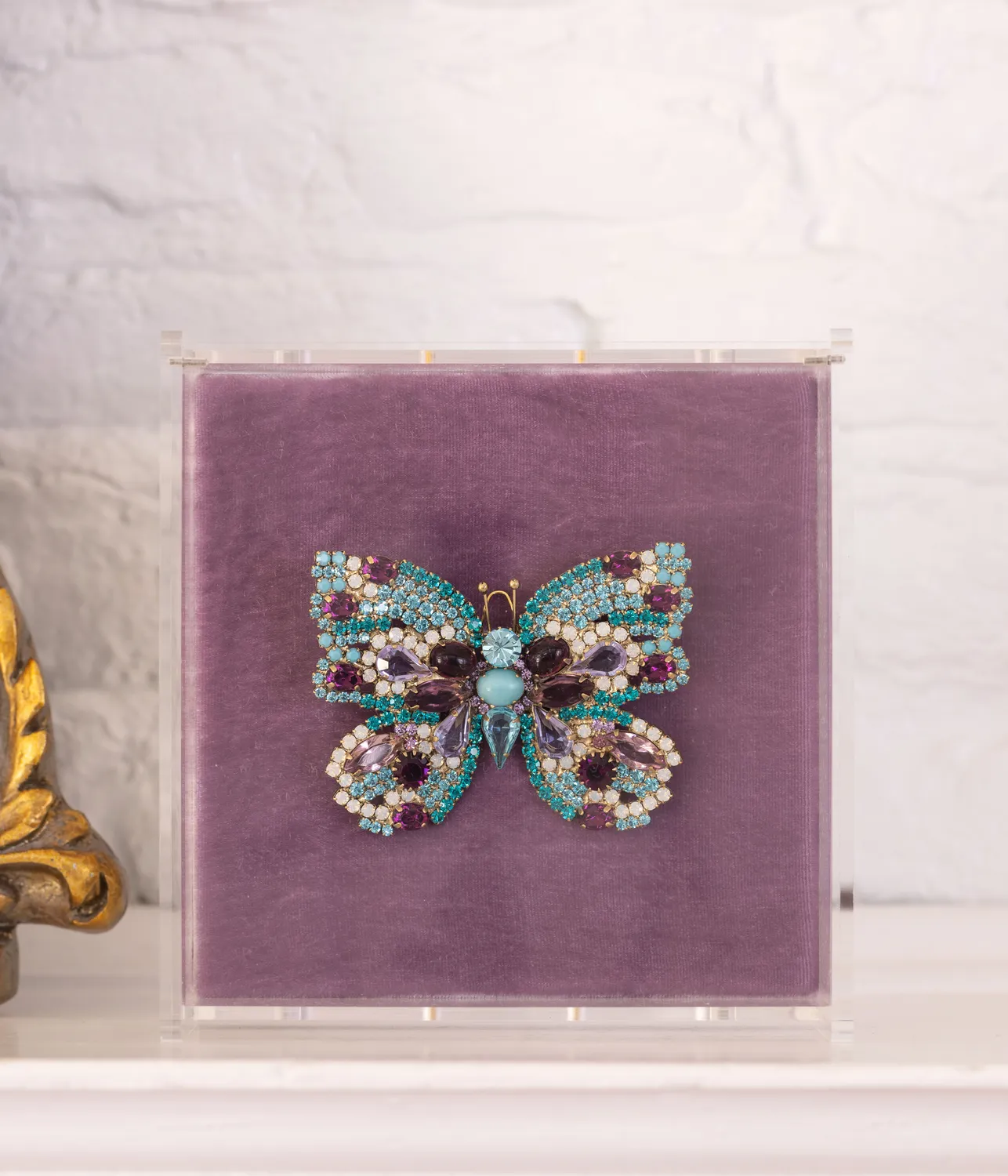 Loren Hope Large Butterfly brosje zirkon fiolett
