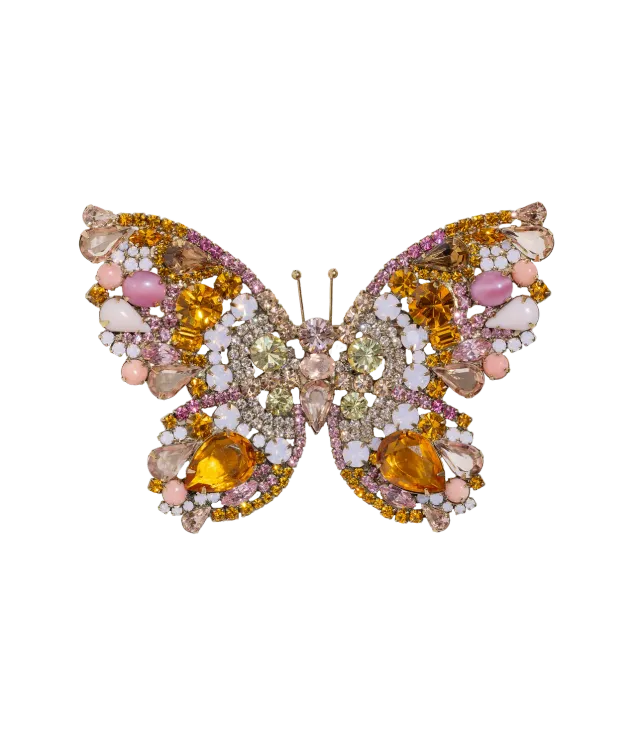Loren Hope Butterfly brosje topas X-stor unik