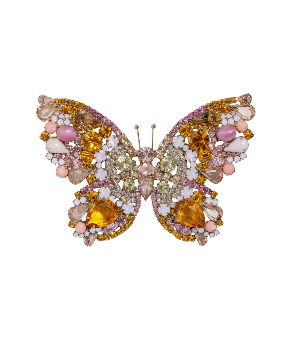 Loren Hope Butterfly brosje topas X-stor unik