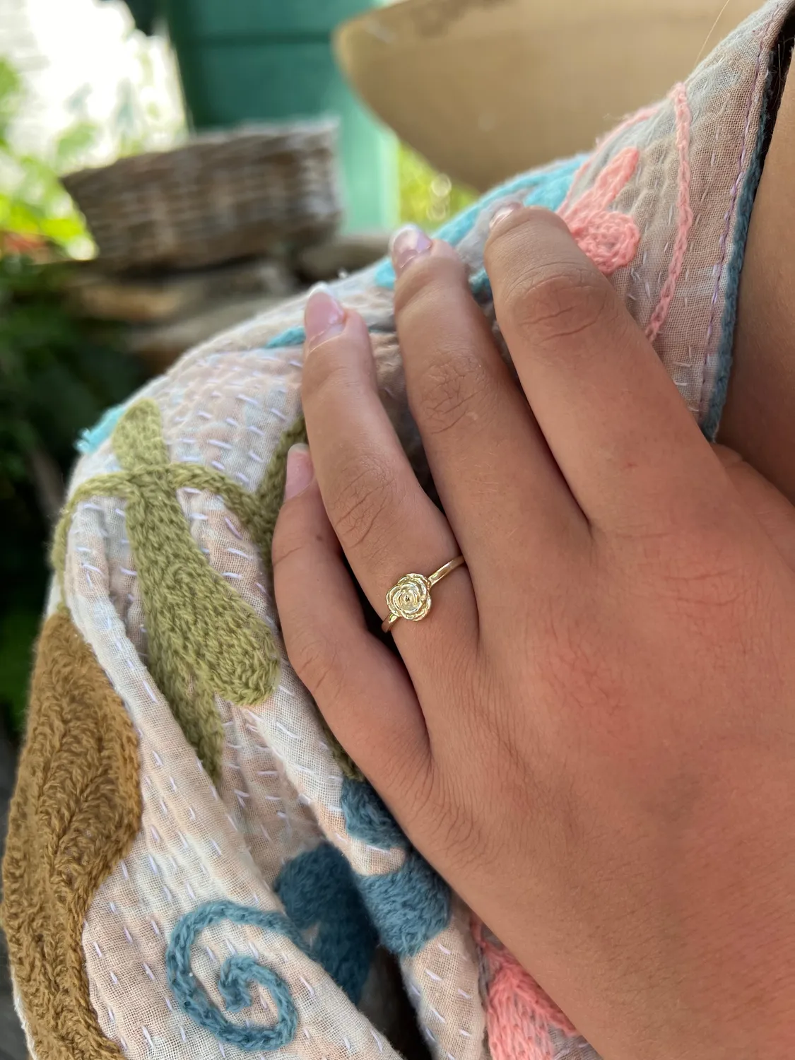 Wioga Anna-Auguste R-8823-GP ring forgylt rose str 50–56