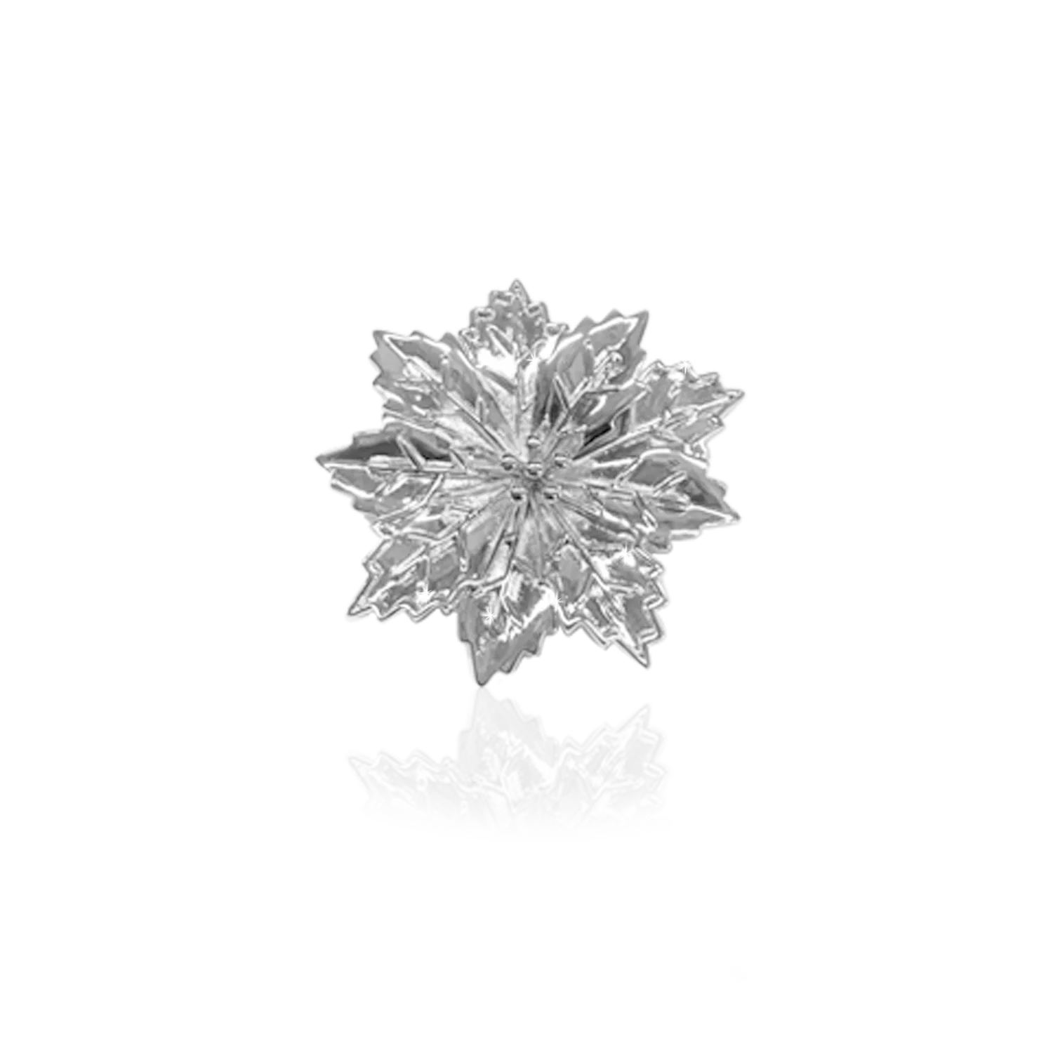 IOAKU Noelia brosje gull 4x4cm blomst