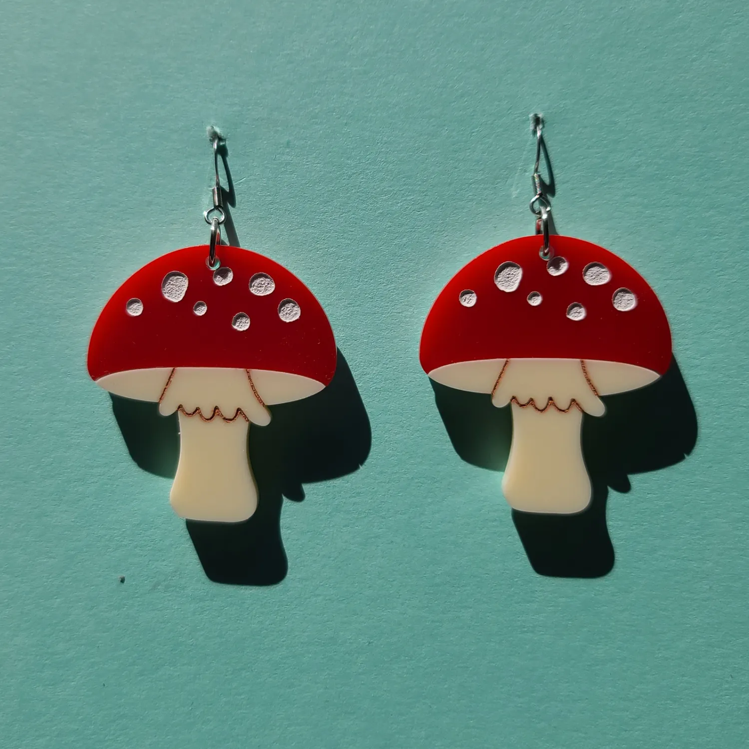 MiniKitty Red Capped Mushrooms øredobber sopp