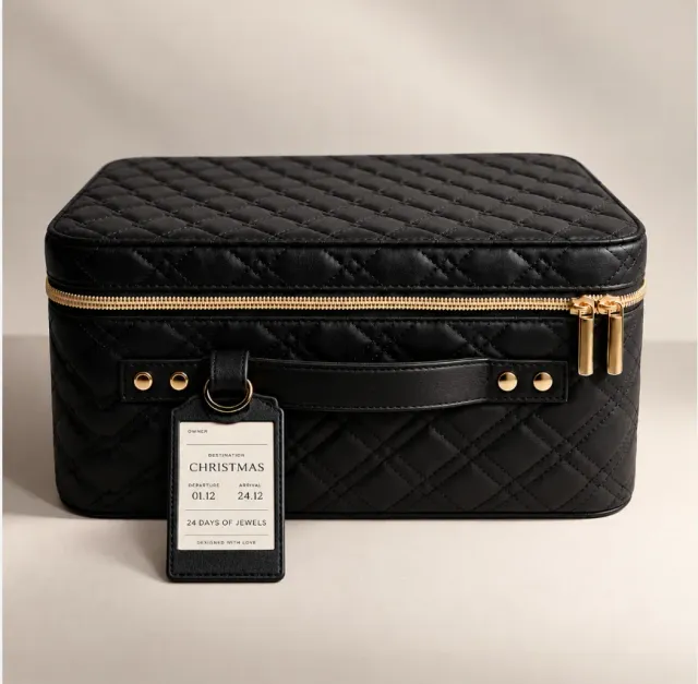 IOAKU December Box smykkeboks gull 24 deler