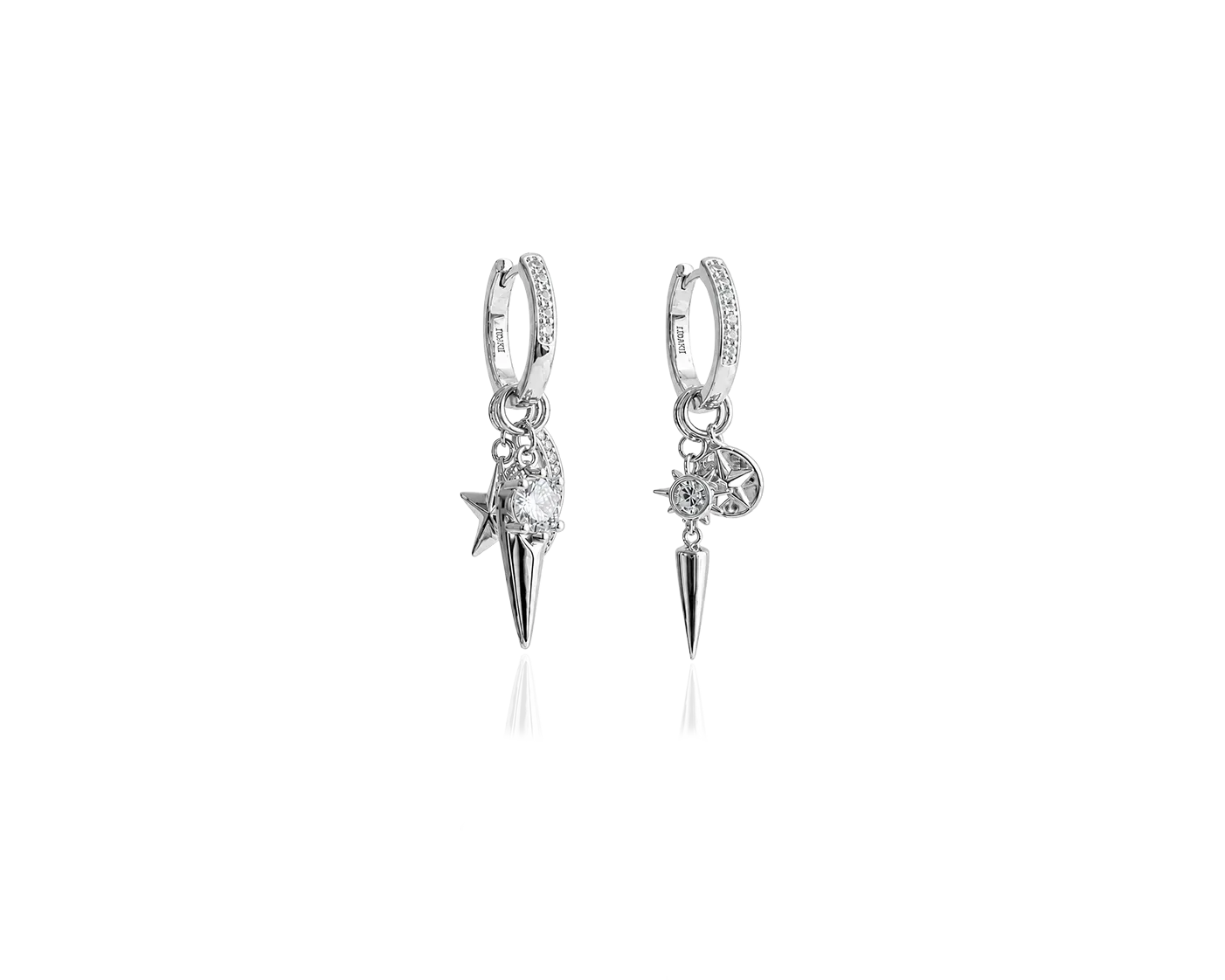 IOAKU Elecktra Spike Hoop øredobber 17 mm gull