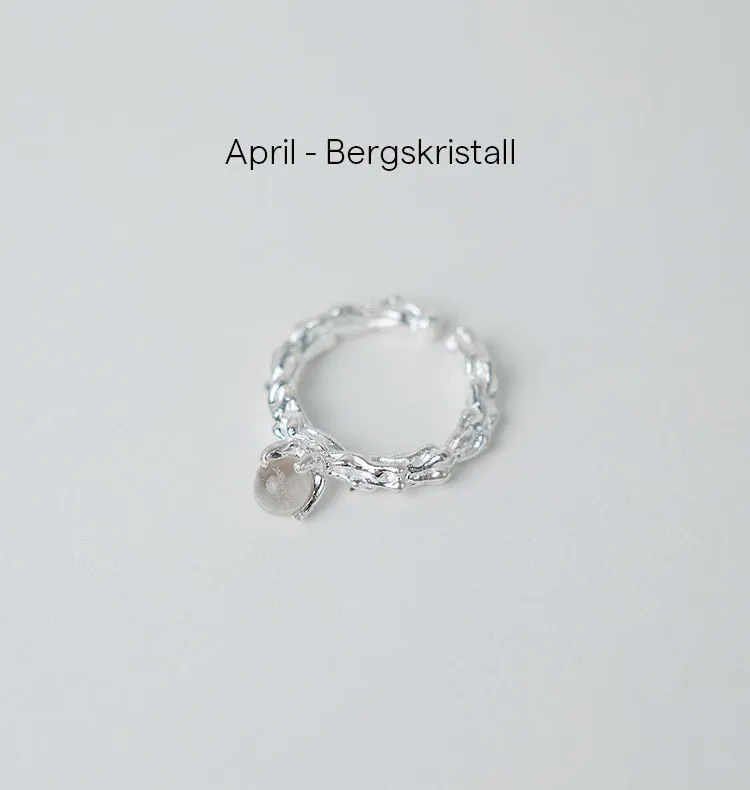 Wos Bedazzled Månedssten ring sølv 925