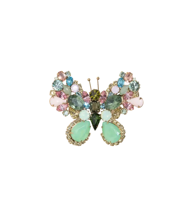 Loren Hope Butterfly Medium brosje Rose Opal unik