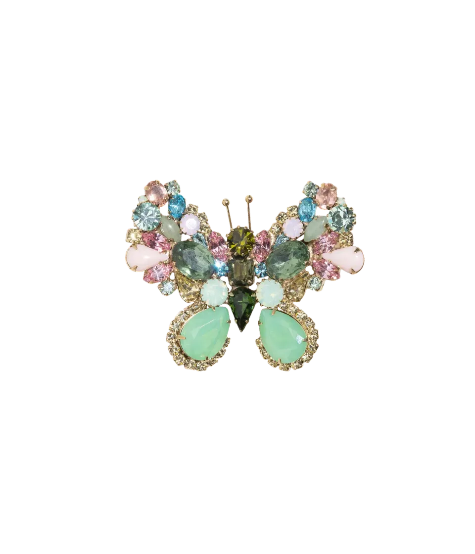 Loren Hope Butterfly Medium brosje Rose Opal unik