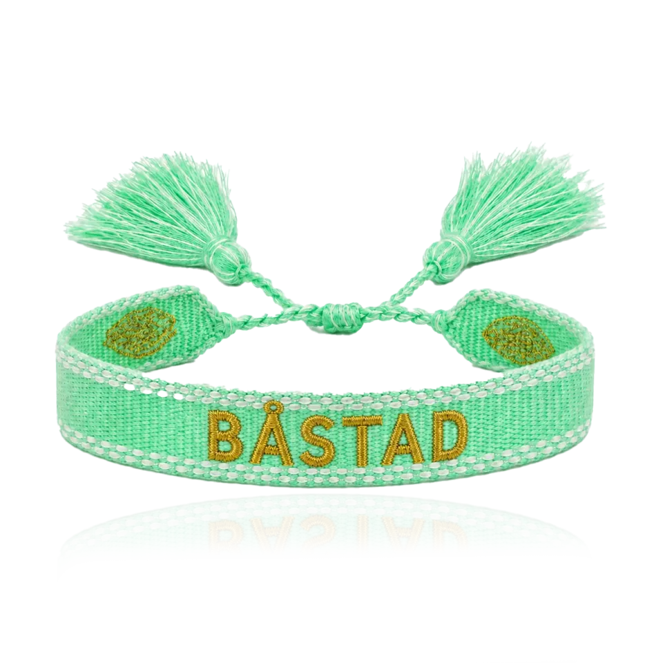 IOAKU Båstad Woven armbånd mintgrønn