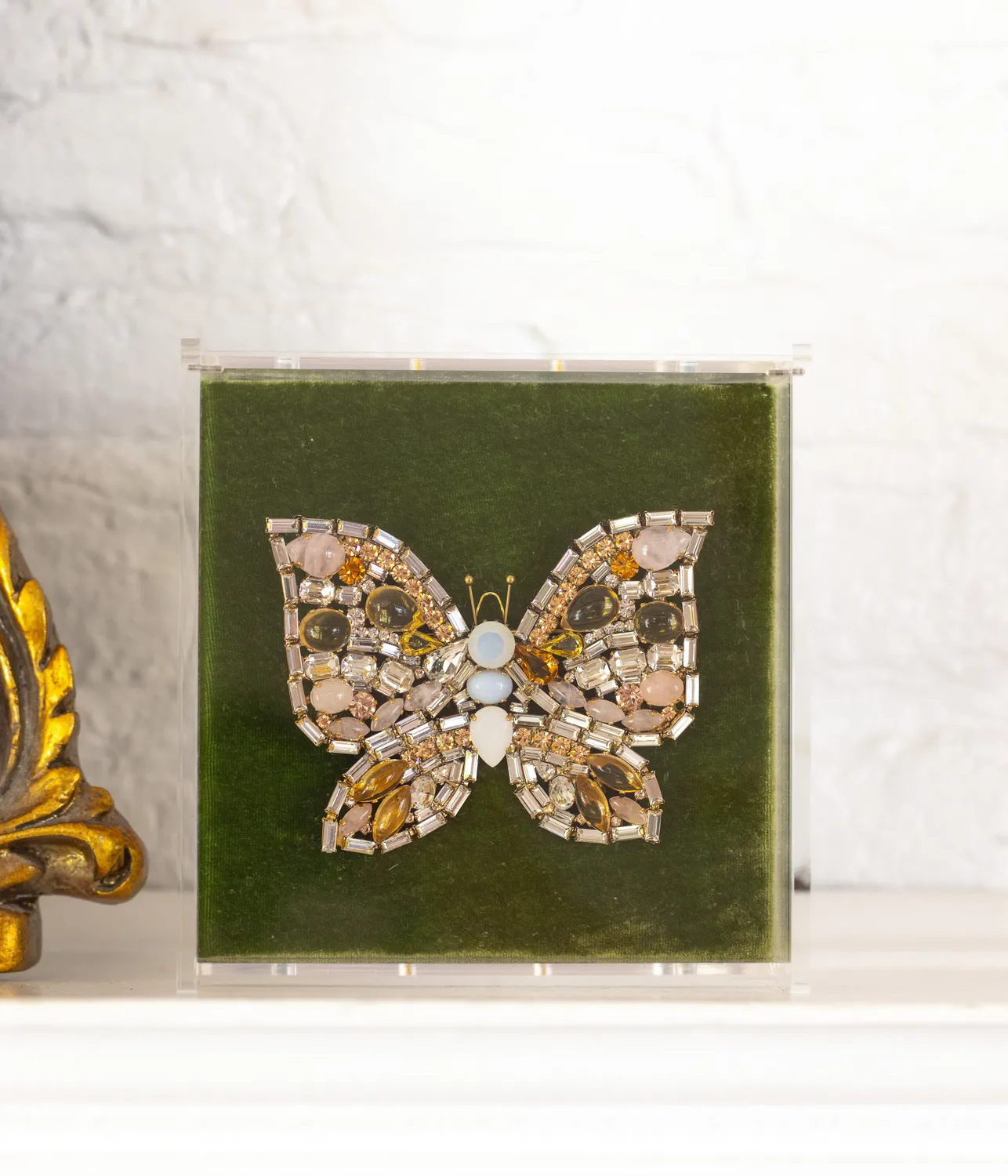 Loren Hope X-Large Butterfly brosje citrine