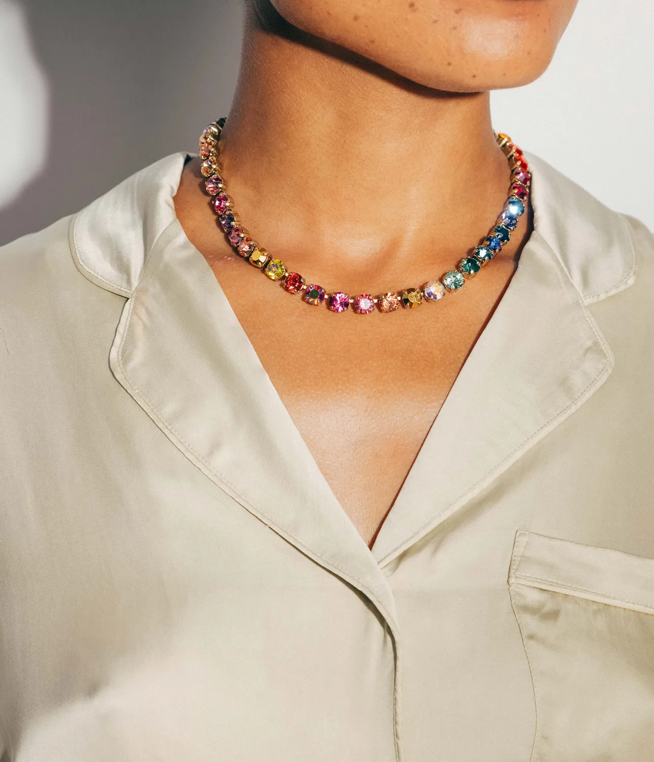 Arista Slider halskjede cosmic ombré forgylt