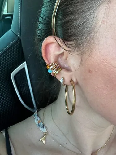 Loren Hope Plume Ear Cuff Øredobber Multi 3-pk gull