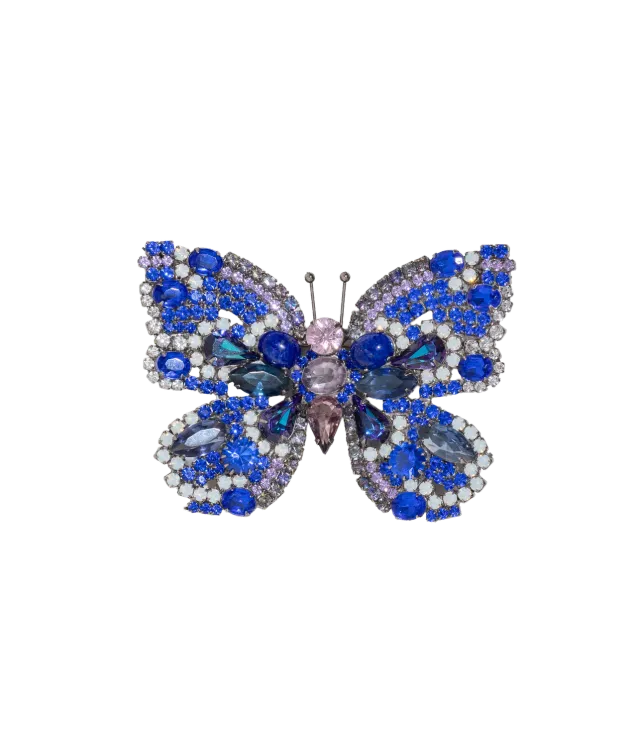 Loren Hope Large Butterfly brosje lapis safir ametyst stor