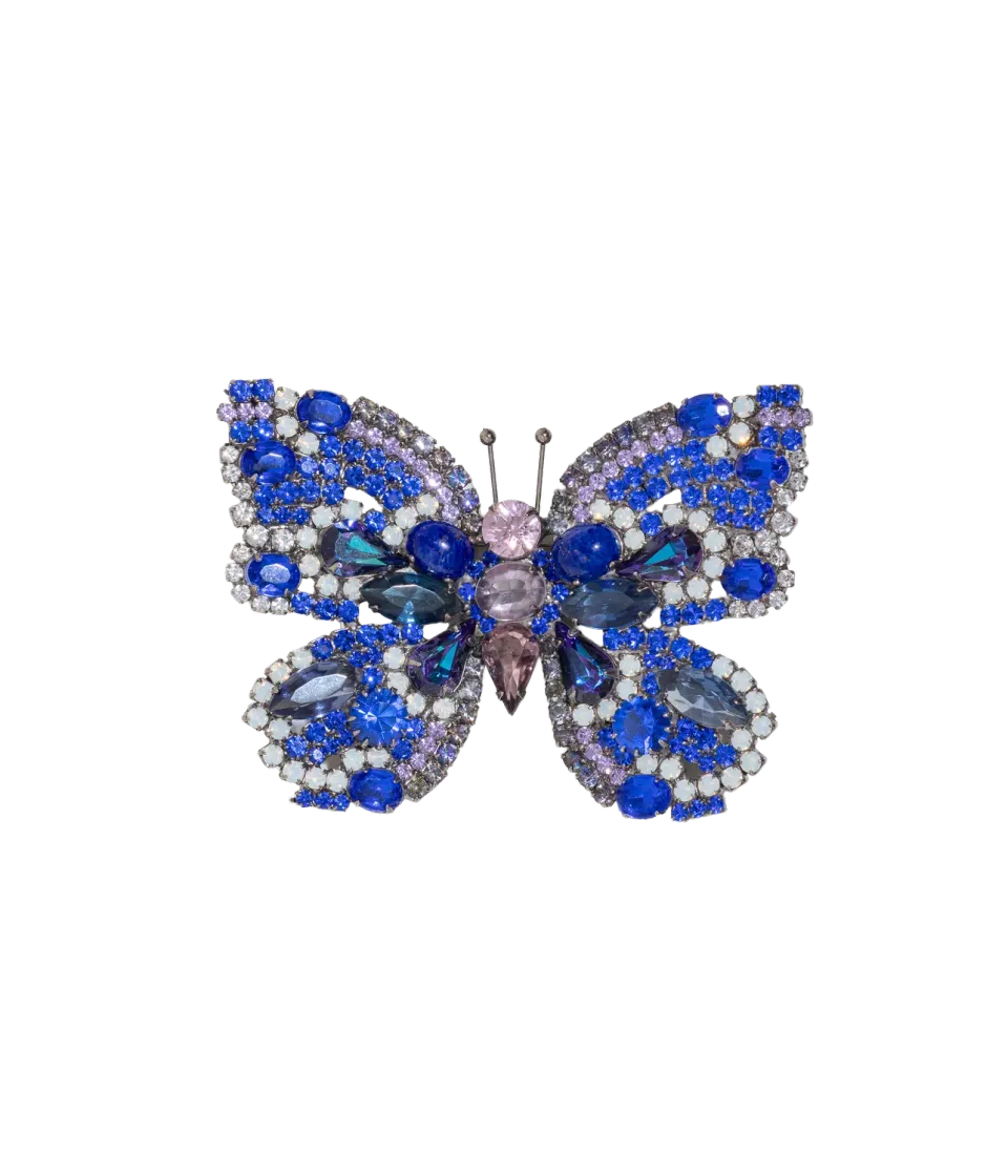 Loren Hope Large Butterfly brosje lapis safir ametyst stor