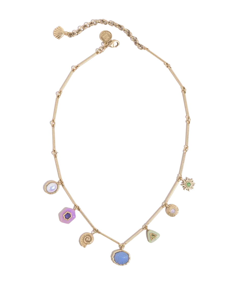 Loren Hope Marbella Charm kjede Multi fargerik 42cm