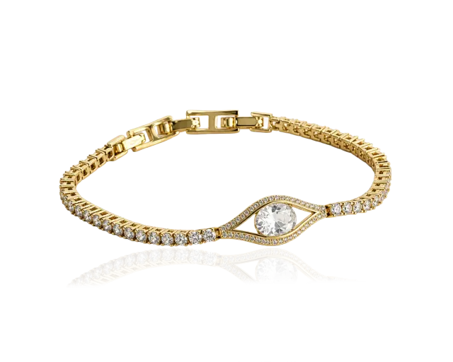 IOAKU Elecktra Sparkle Eye armbånd hvit 17,5 cm