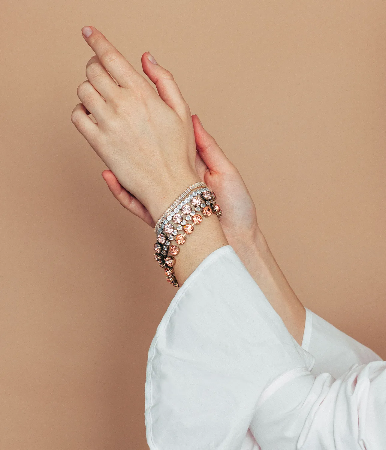 Loren Hope Arista armbånd Vintage Rose krystall