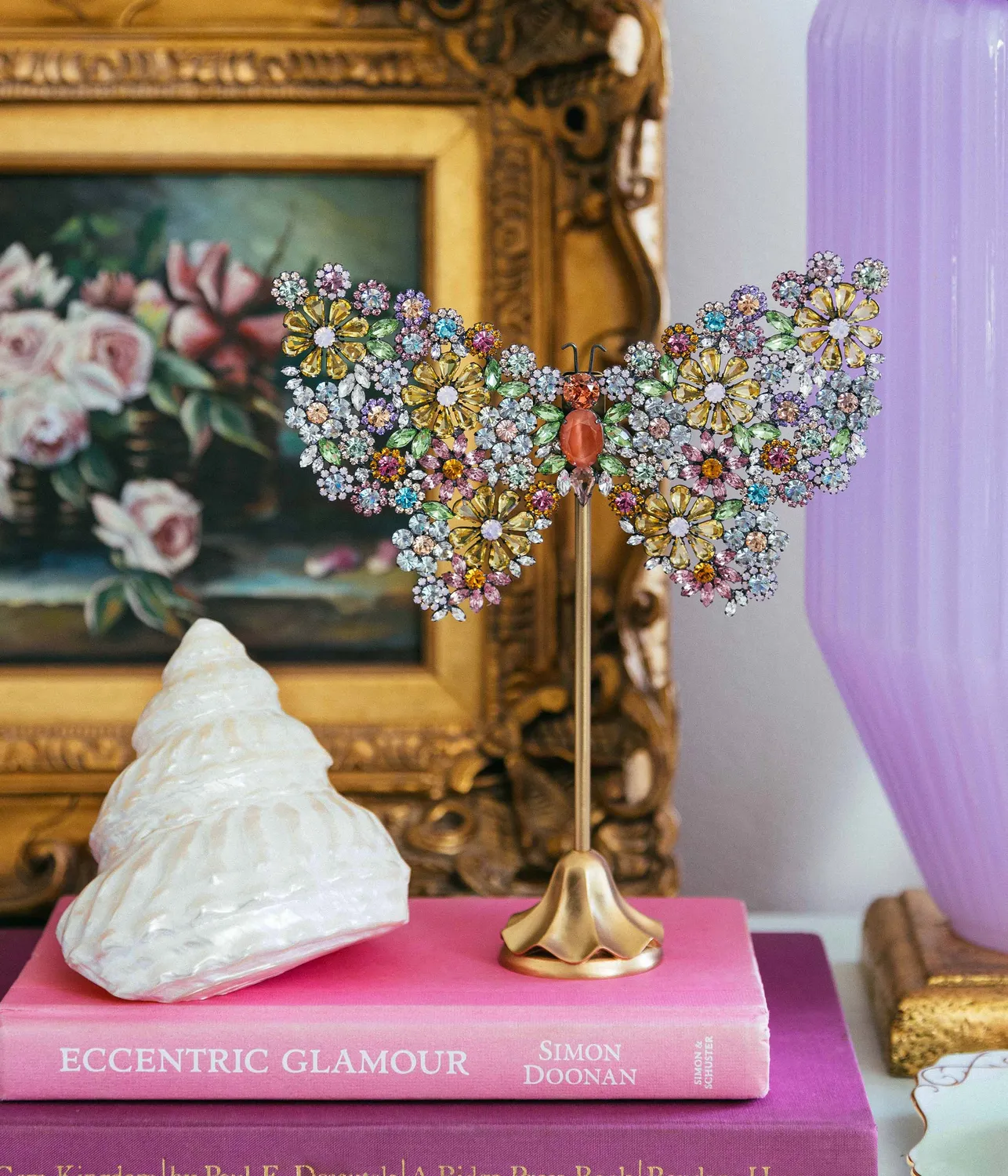 Loren Hope Empress Butterfly skulptur regnbue Large