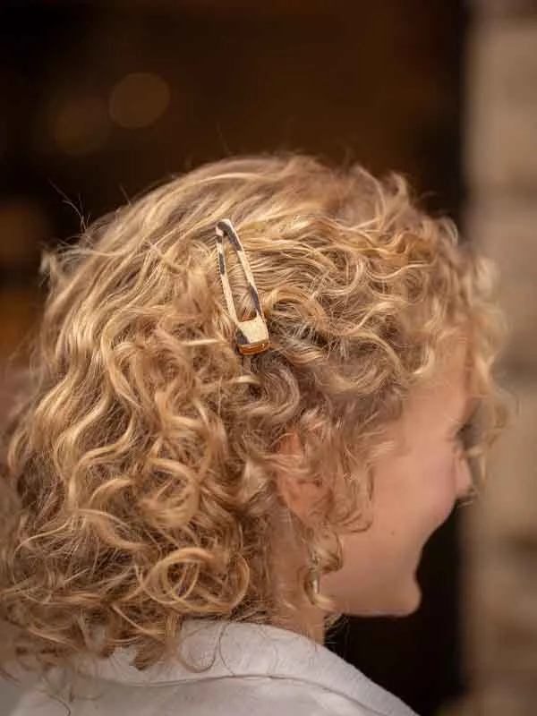 pfg Stockholm Leather Clip S hårspenne brud