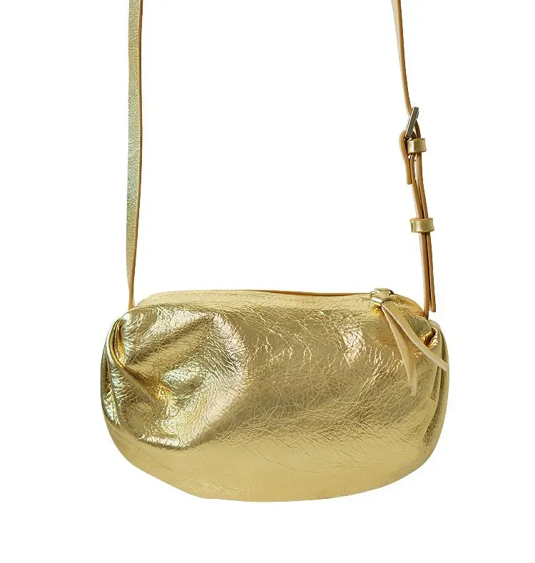 Wos Terry festveske gull 21 cm skinn