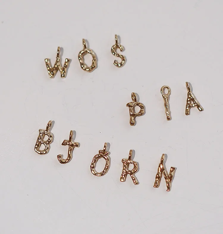 Wos Letter bokstavanheng messing 1,5 cm