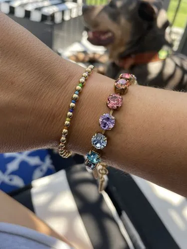 Loren Hope Arista armbånd smoked sapphire glass