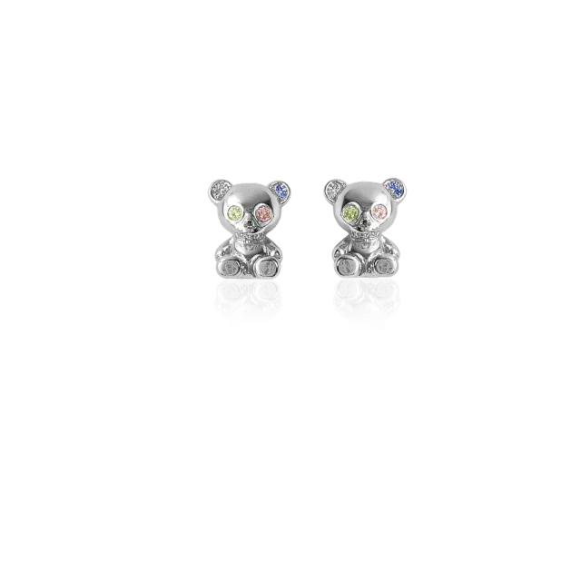 IOAKU Bear Skeleton ørestikker mix gull