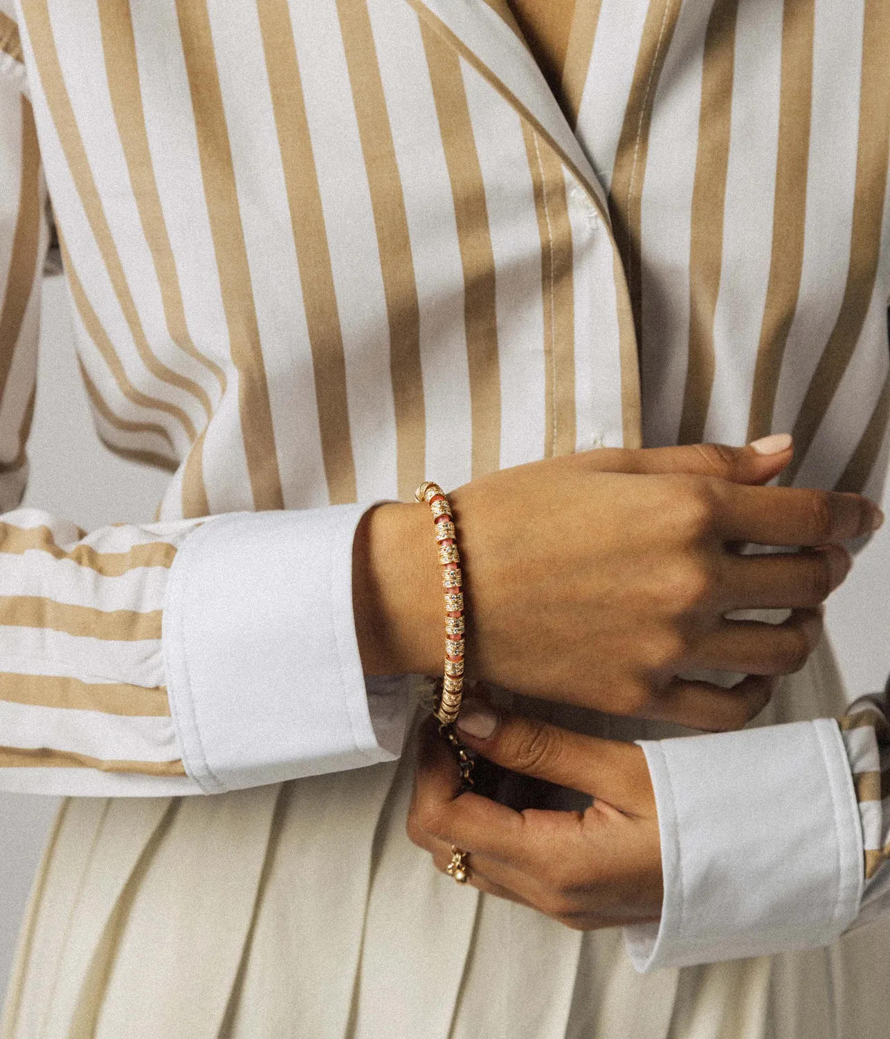 Loren Hope Manon Bracelet armbånd korall cz