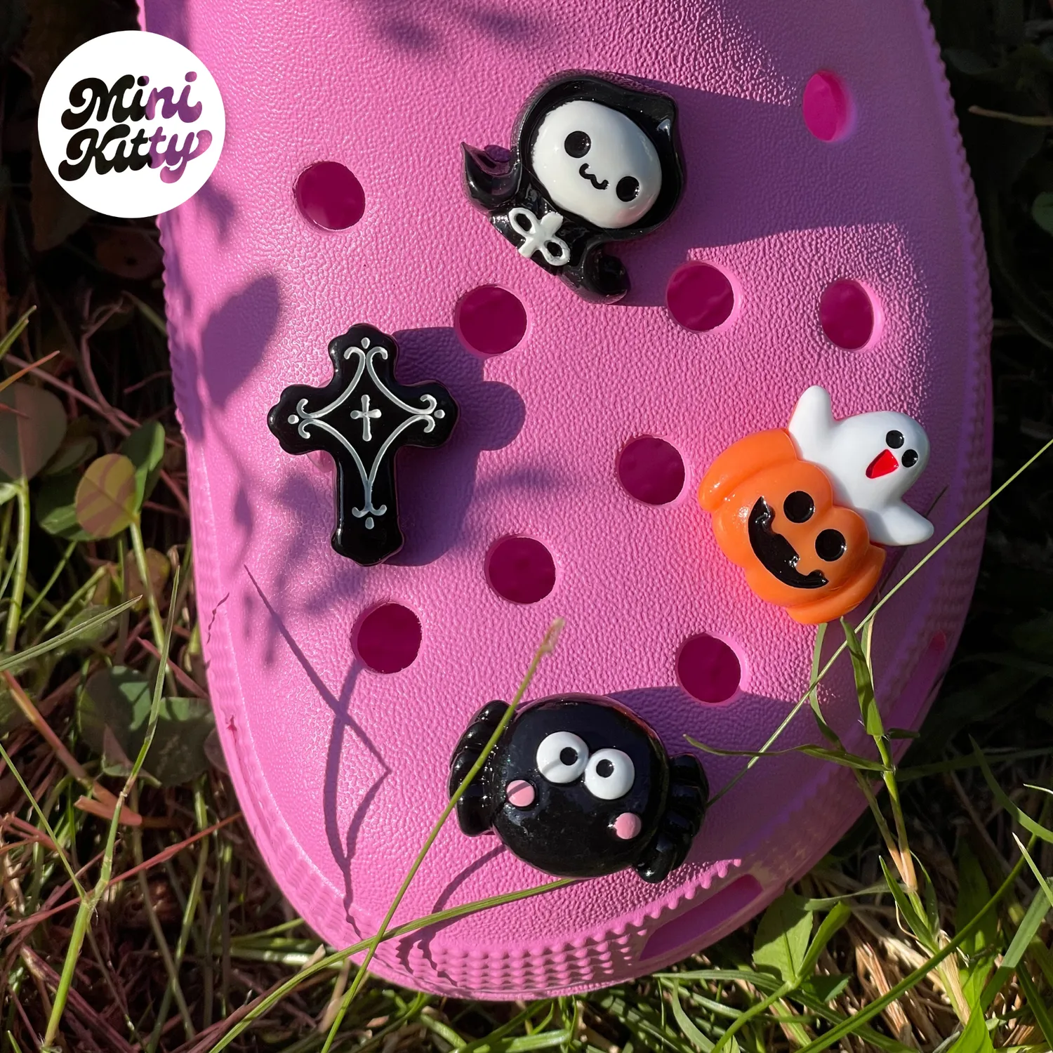 MiniKitty Halloween skopynt croc charms blandet