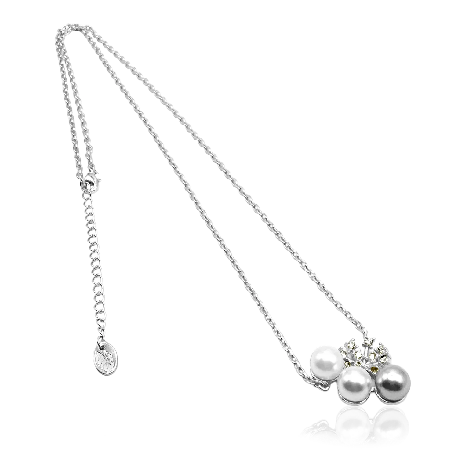 IOAKU Snowdrop Pearl halskjede guld 40+6 cm perle