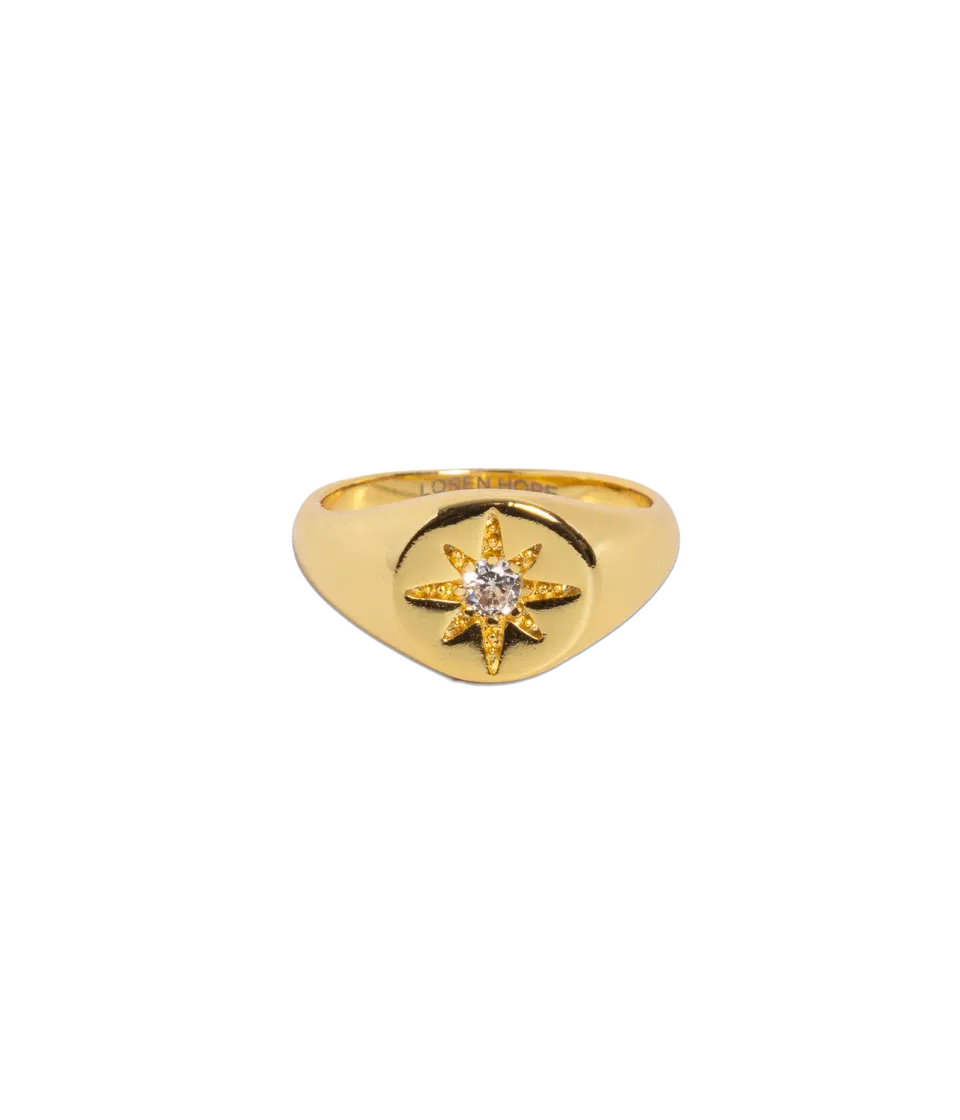 Loren Hope Seraph ring gull CZ statement
