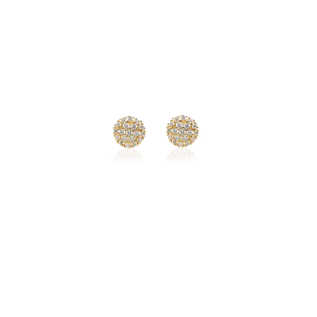 IOAKU Sparkle Glow Stud øredobber gull 1x1 cm