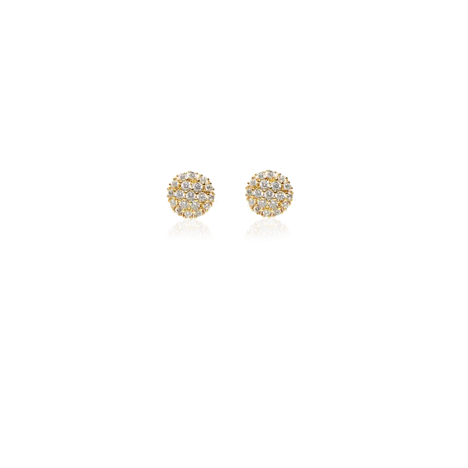 IOAKU Sparkle Glow Stud øredobber gull 1x1 cm