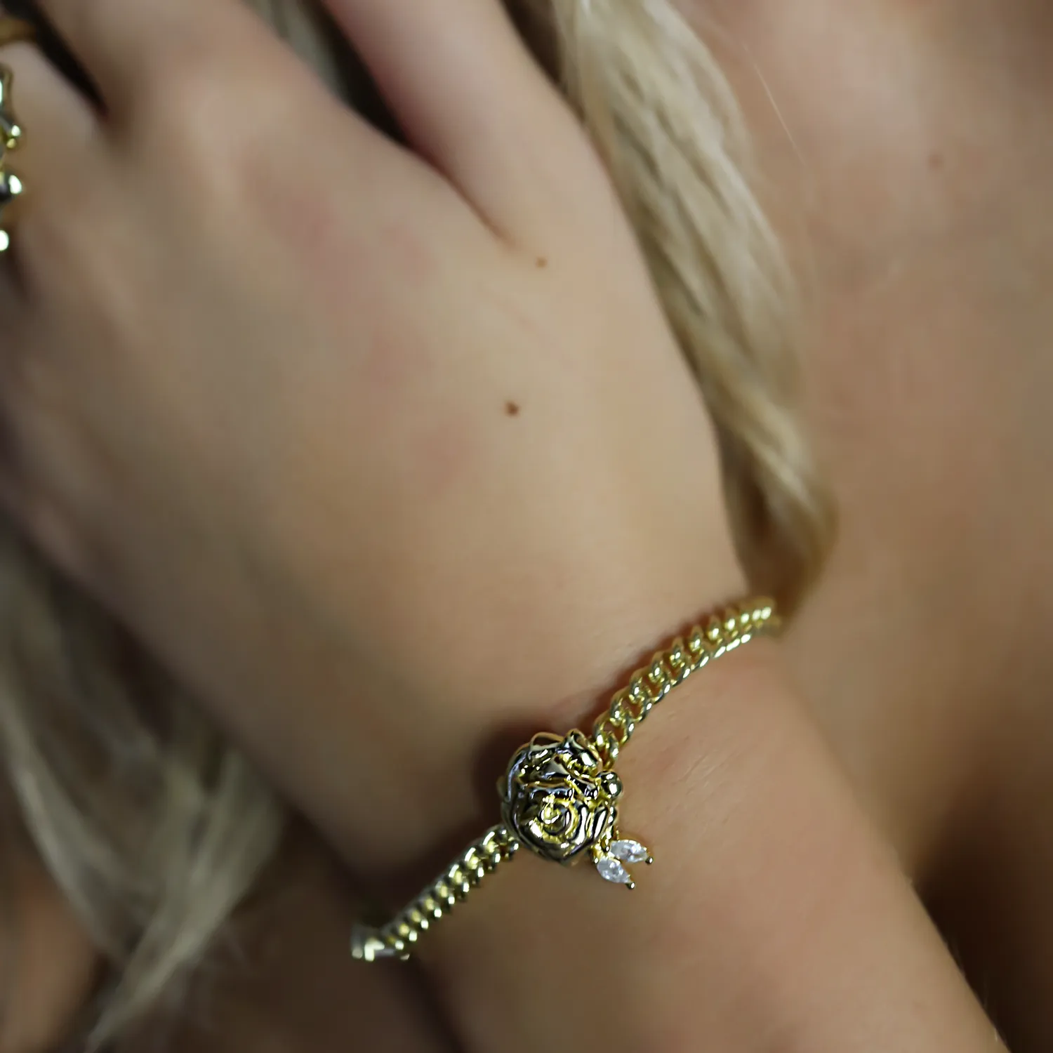 IOAKU Nostalgie armbånd gull justerbart ledd