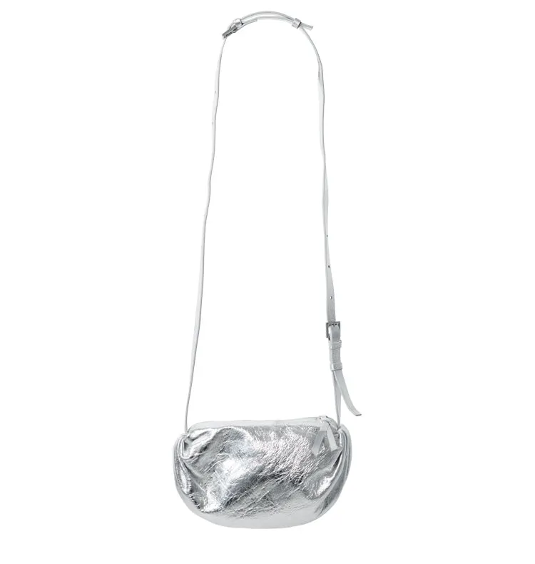 Wos WOS UP Terry veske sølv skinn 21 cm