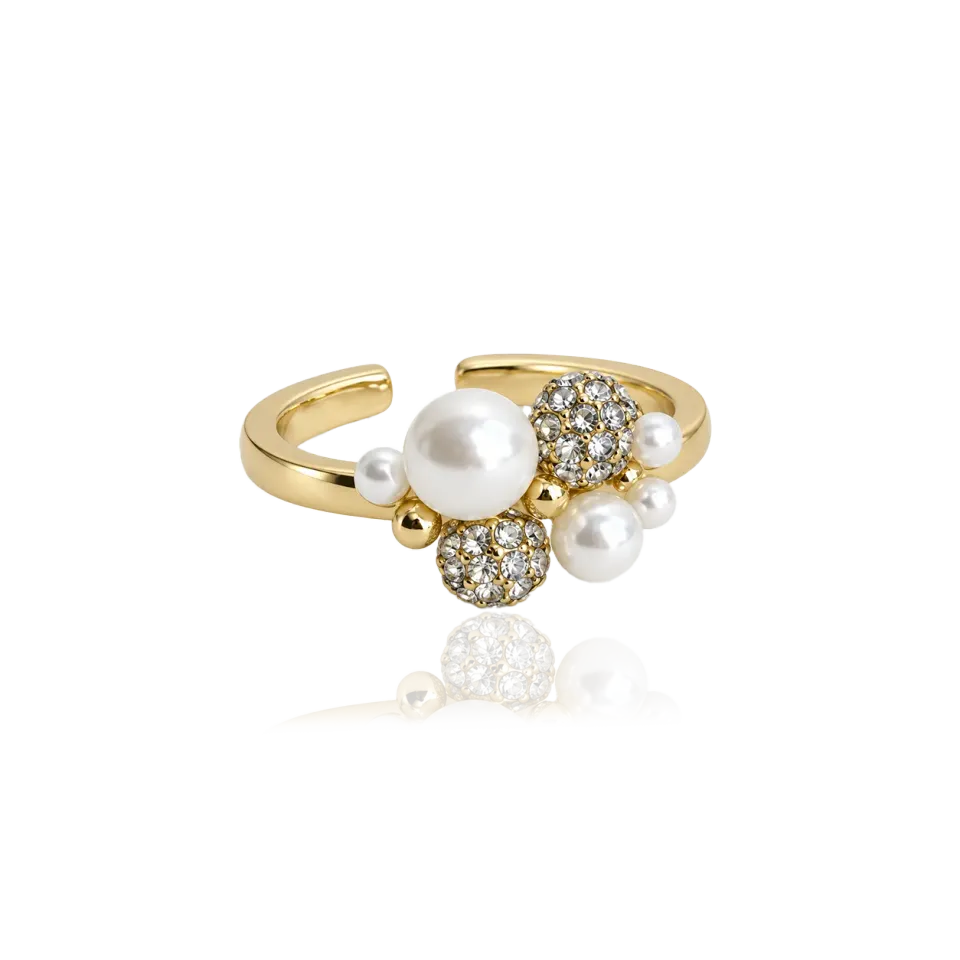IOAKU Berry Pearl Petite Multi ring gull perler