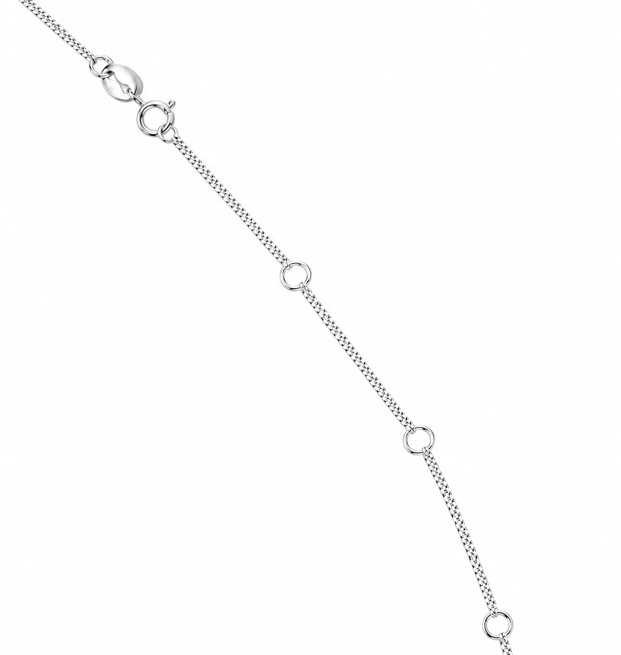 Wos WOS UP Chain 925 halskjede sølv 55 cm tynt