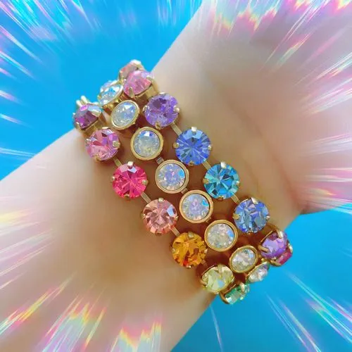 Loren Hope Arista armbånd smoked sapphire glass