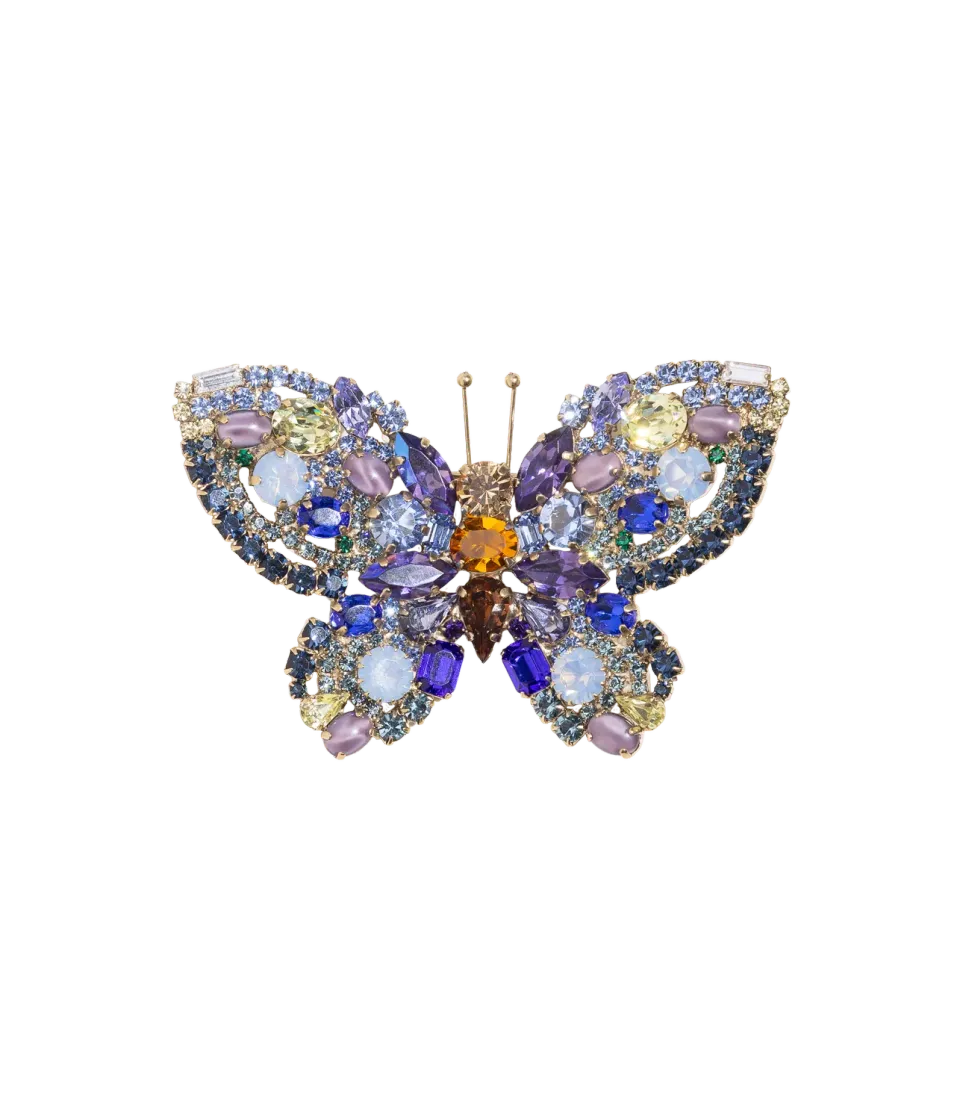 Loren Hope Butterfly brosje Blue Opal unik