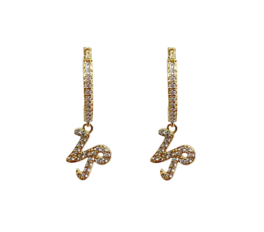 IOAKU Zodiac Sparkle Micro Hoop øredobber guld Leo nikkel fri