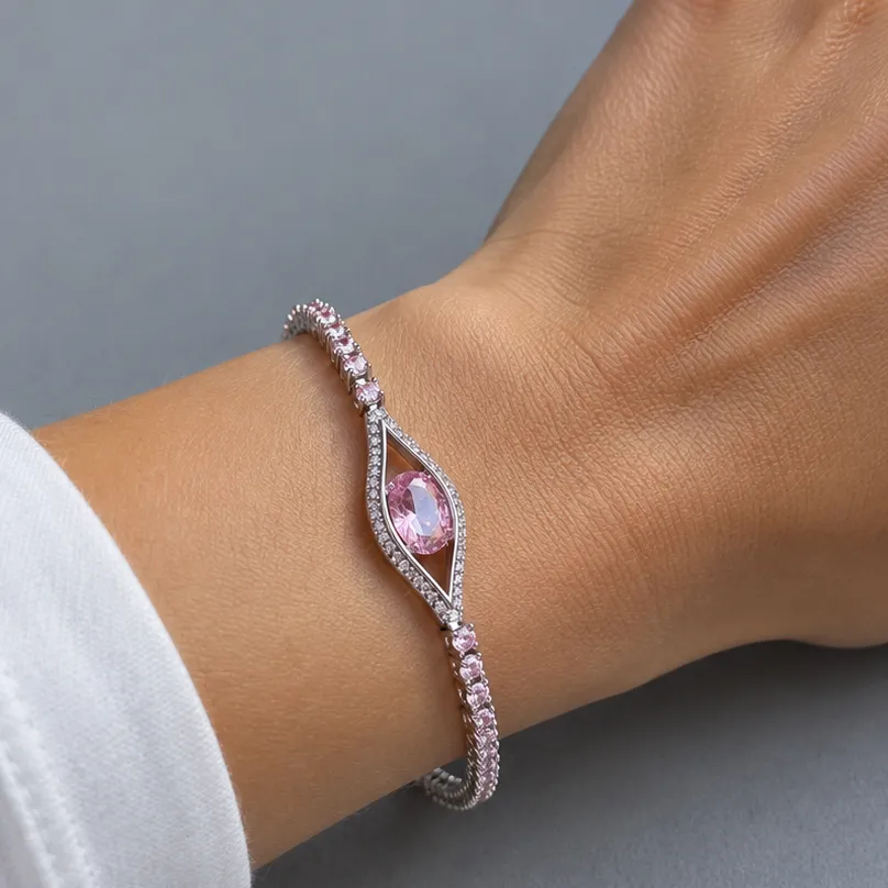 IOAKU Elecktra Sparkle Eye armbånd rosa