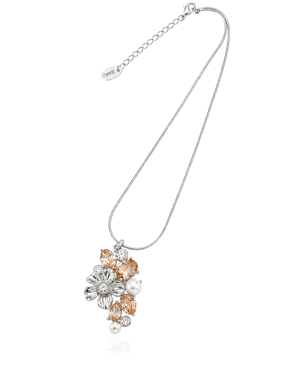 IOAKU La Fleur Sirène Garden Pendant halskjede champagne