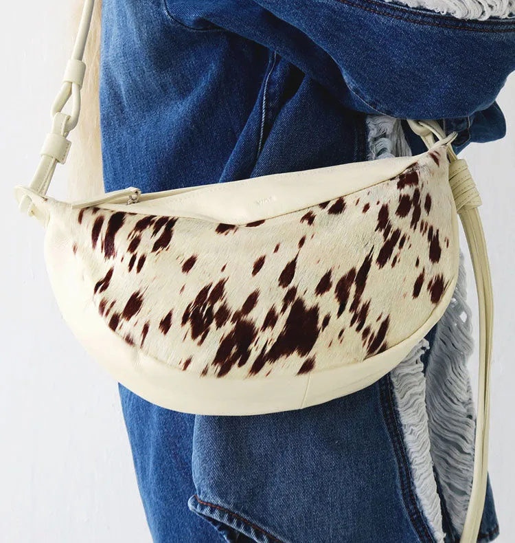 Wos Zoba veske kuskinn cream 32 cm