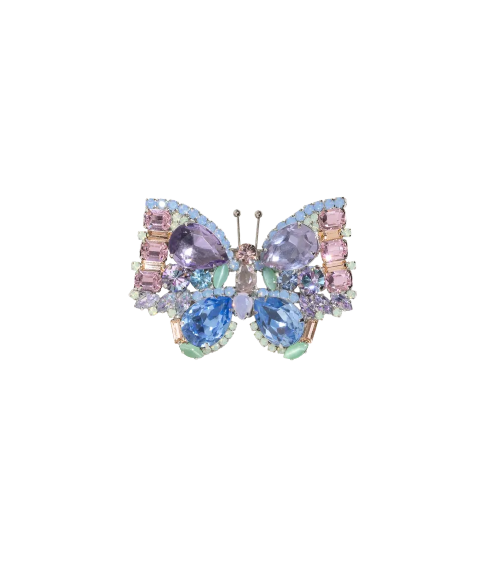 Loren Hope Medium Butterfly brosje light rose unika