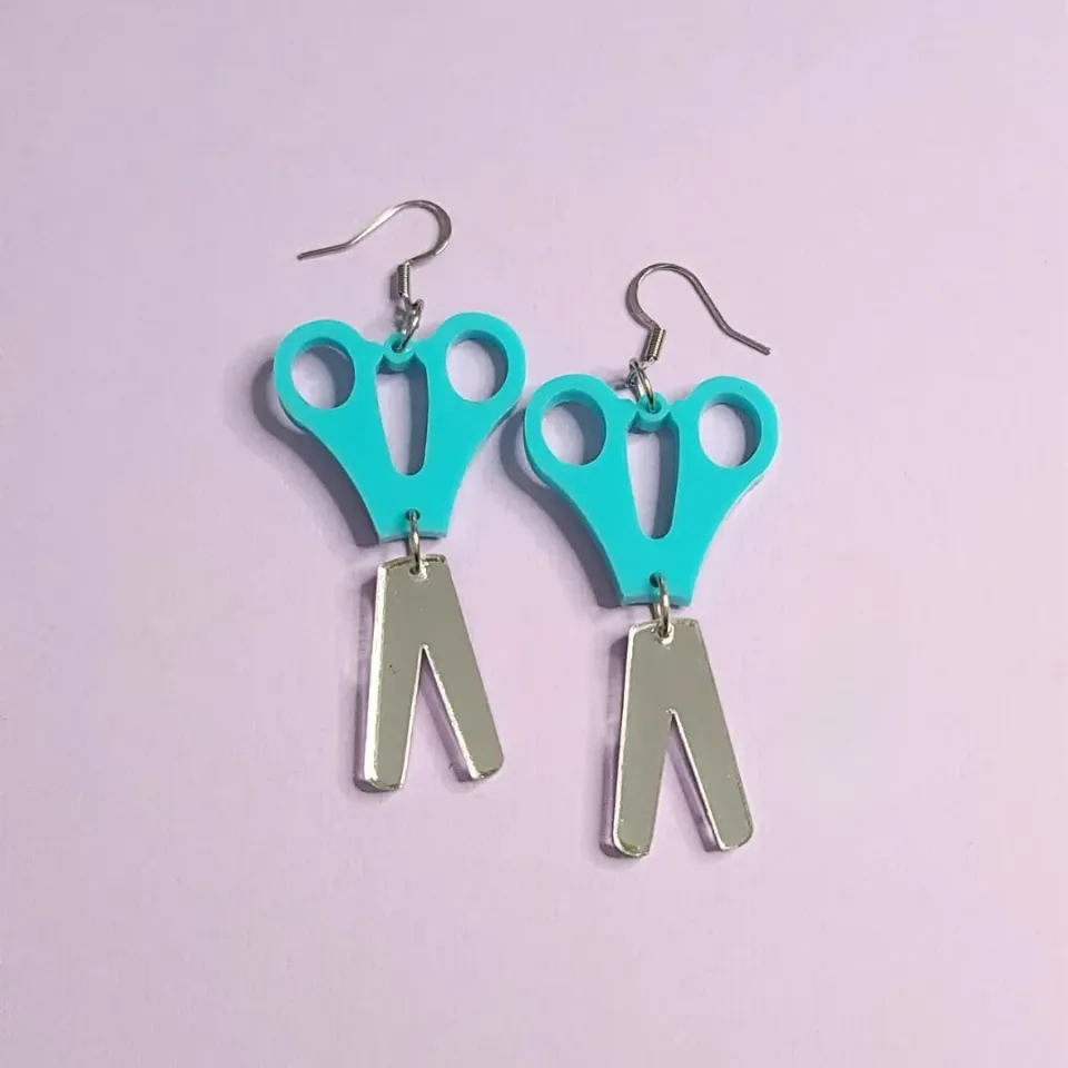 MiniKitty Scissors Teacher øredobber saks motiv