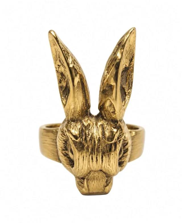 Wos Rabbit ring messing justerbar 1,5–3 cm